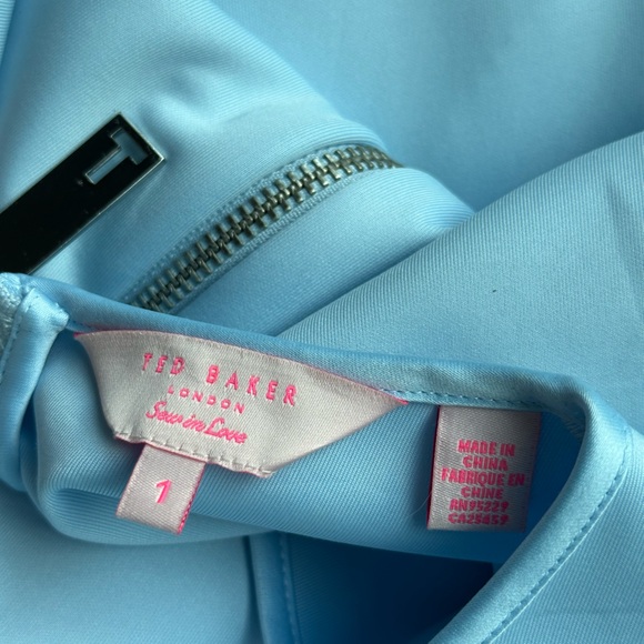 Ted Baker Light Blue Mini Dress - Picture 5 of 5